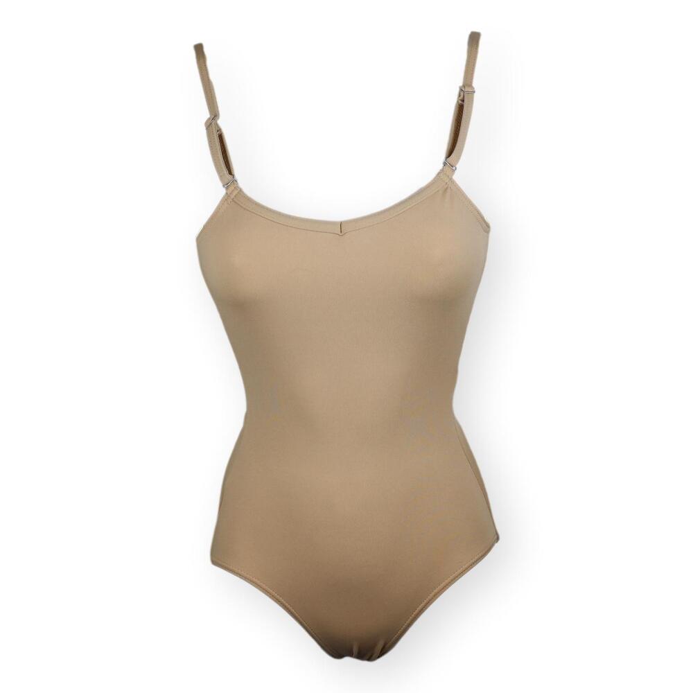 Capezio Tan Women Nude Dance Boydsuit Leotard XS